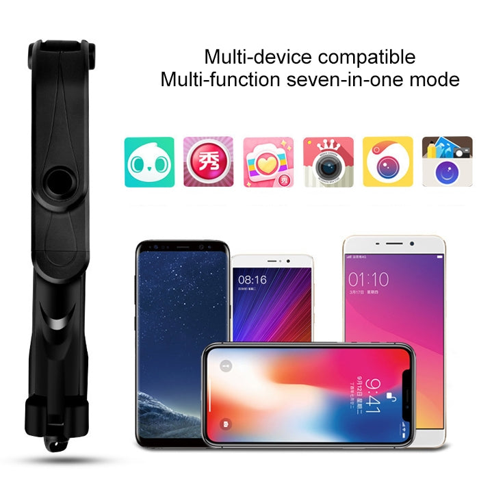 XT10 Multi-function Mobile Live Broadcast Bluetooth Self-timer Pole Tripod
