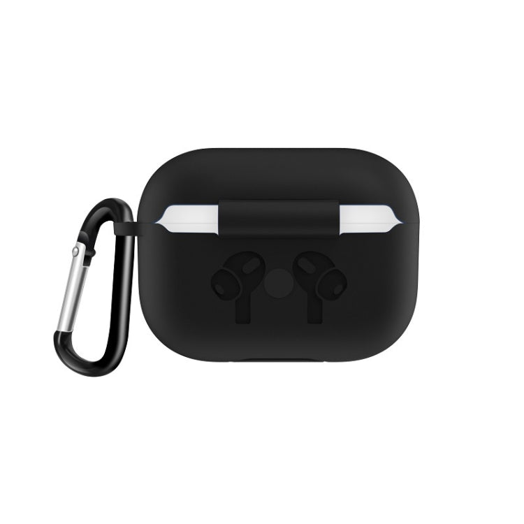For AirPods Pro Silicone Flip Cover Earphone Protective Case with Anti-drop Buckle, Black, Baby Blue, Coffee, White, Dark Blue, Yellow, Pink, Green, Grey, Light Pink, Watermelon Red, Light Purple, Purple, Red
