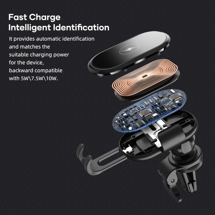 ROCK W31 Car Gravity Wireless Charging Air Outlet Bracket, W31
