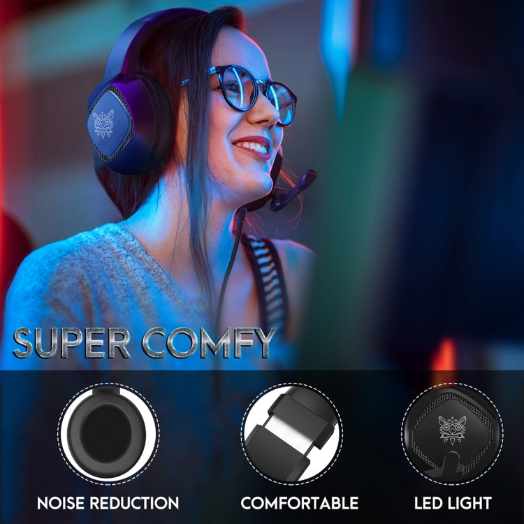 ONIKUMA K19 Single Plug Light Adjustable Gaming Headphone with Microphone