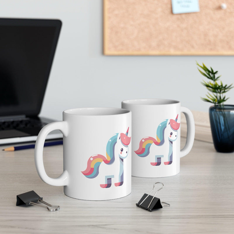 Minimalist Unicorn Mug | 11 oz Ceramic Mug