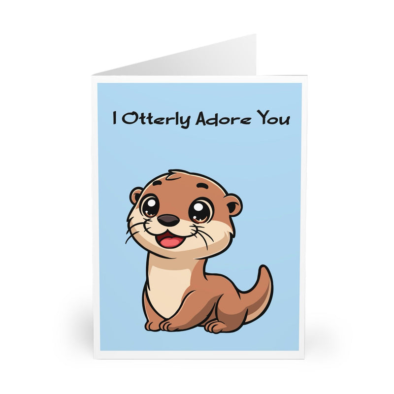I Otterly Adore You – Funny Cute Love Card for Any Day
