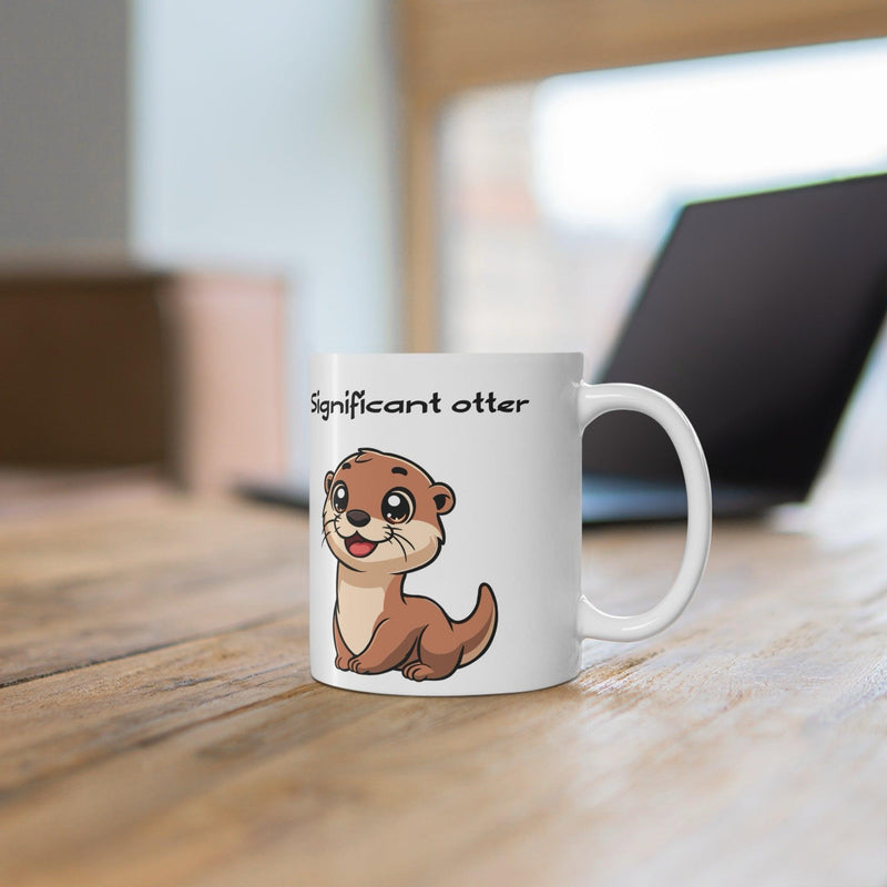 Otter Cartoon Mug | 11 oz Ceramic Mug