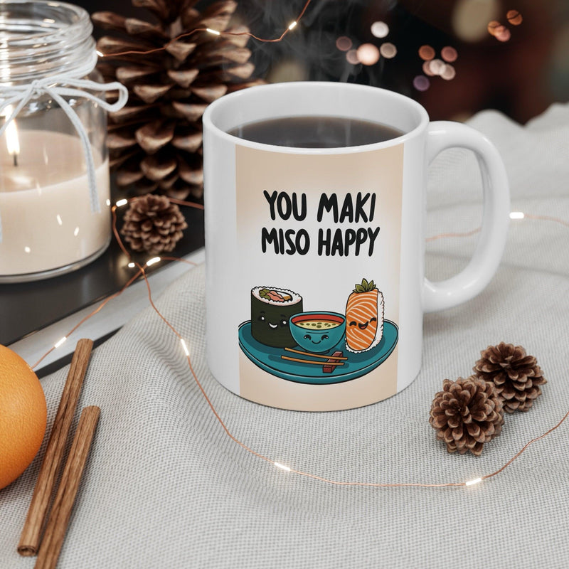 You Maki Miso Happy Mug – Funny Foodie Ceramic Gift Cup