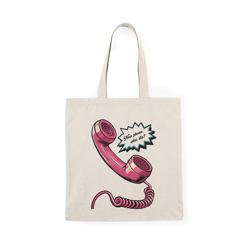 New Phone, Who Dis? Tote Bag – Retro Phone shopper