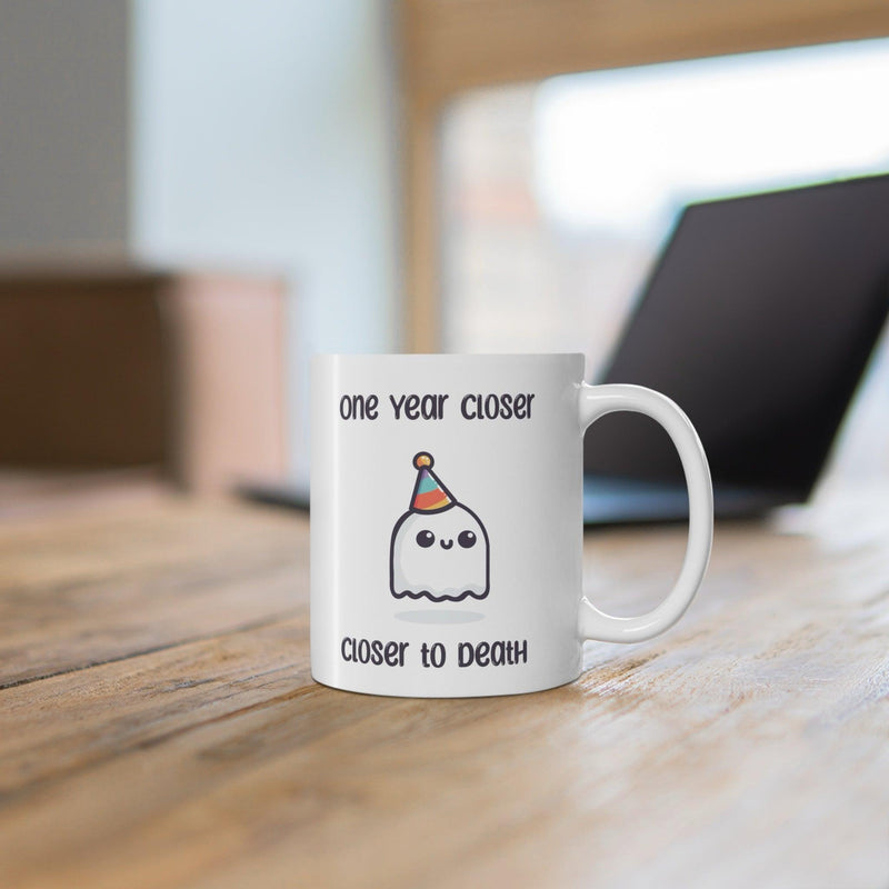 One Year Closer to Death – Party Ghost Mug