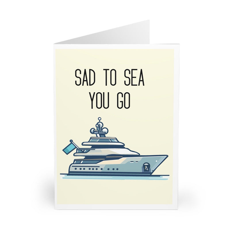 Sad to Sea You Go – Nautical Farewell Greeting Card