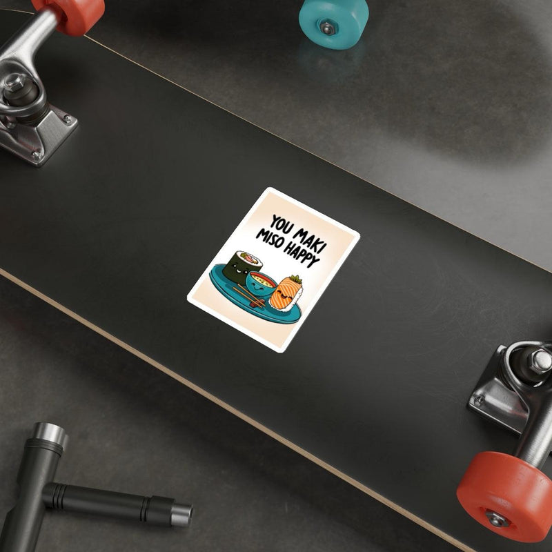 You Maki Miso Happy Sticker | Cute Sushi Pun Vinyl Decal