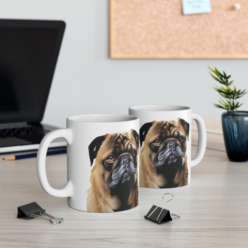 Pug Artwork Ceramic Mug