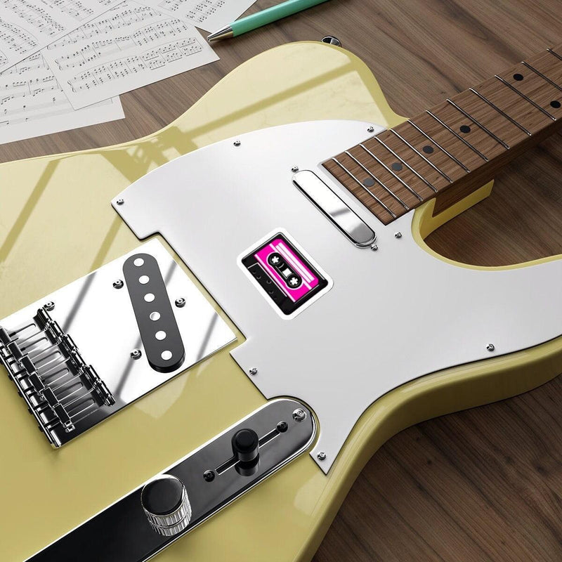 Pink Retro Cassette Sticker – Mixtape Aesthetic Vinyl Decal