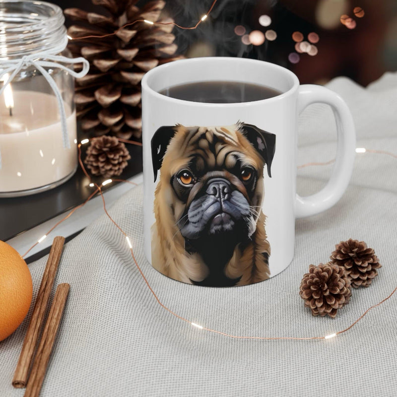 Pug Artwork Ceramic Mug