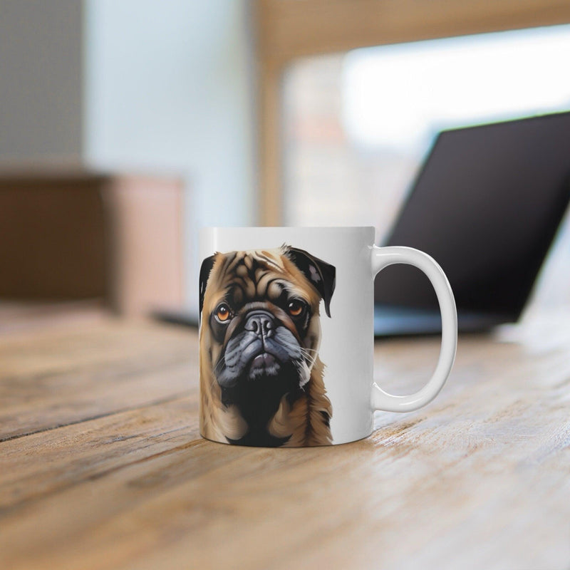 Pug Artwork Ceramic Mug
