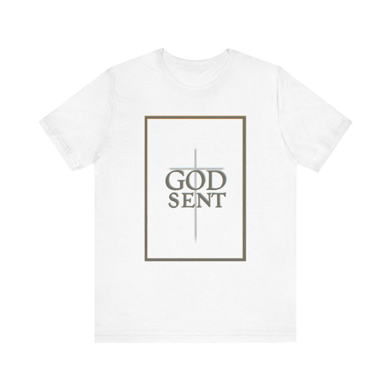 Godsent T-Shirt – Minimalist Faith Cross Tee by Keolix