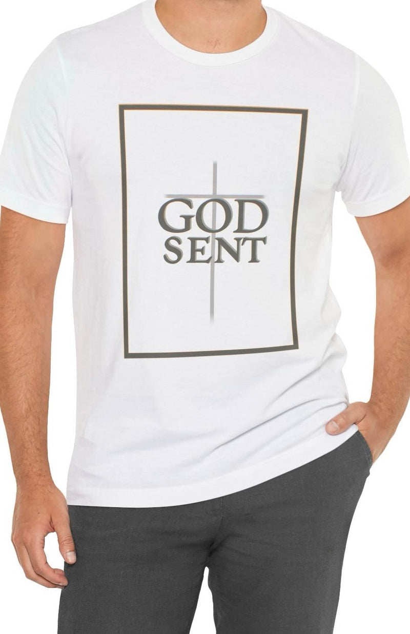 Godsent T-Shirt – Minimalist Faith Cross Tee by Keolix