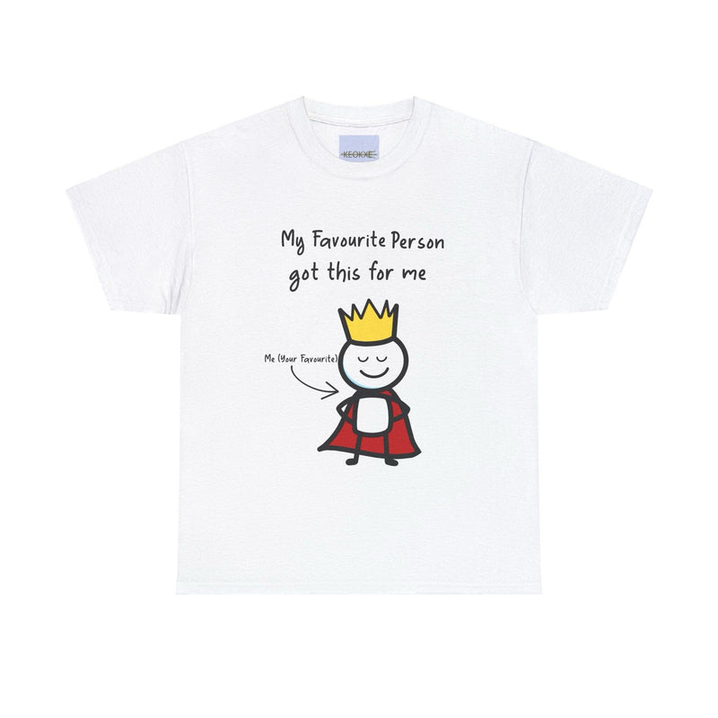 Favorite Person T-Shirt | Minimalist Crowned Love Tee