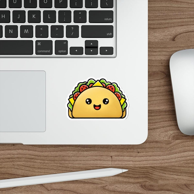 Handmade Taco Sticker – Cute Mexican Food Vinyl Art