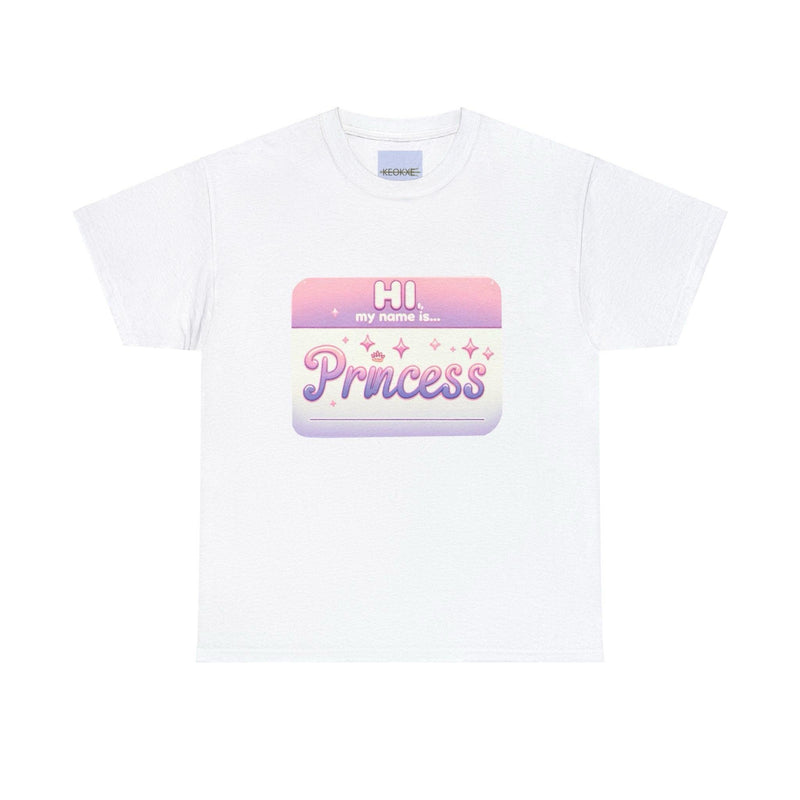 Hi, My Name Is Princess T-Shirt | Bold Pink Royal Tee