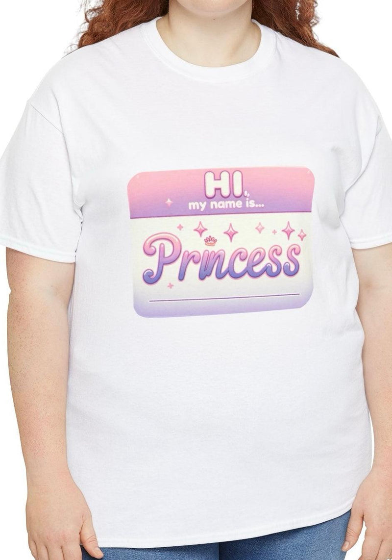Hi, My Name Is Princess T-Shirt | Bold Pink Royal Tee