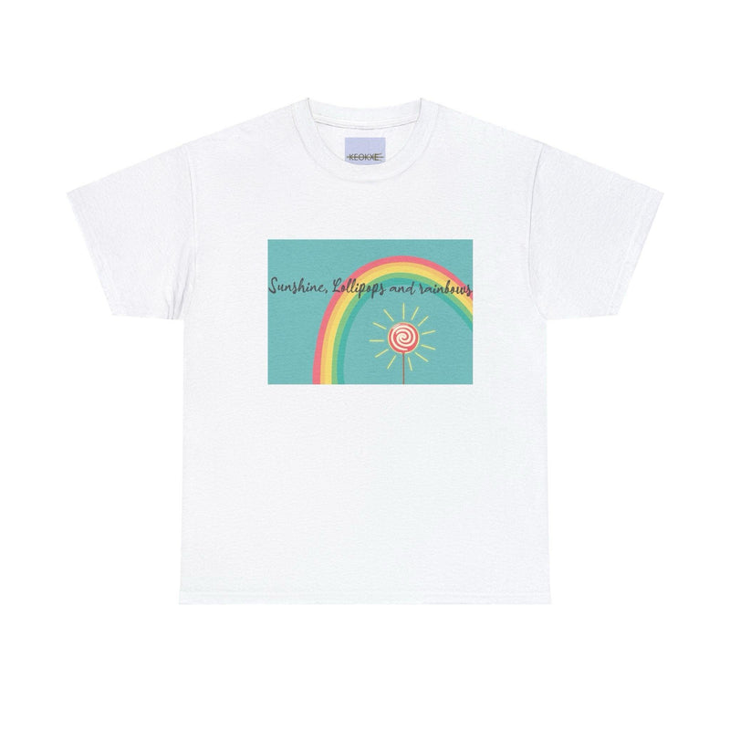 Sunshine, Lollipops and Rainbows T-Shirt | Joyful Design