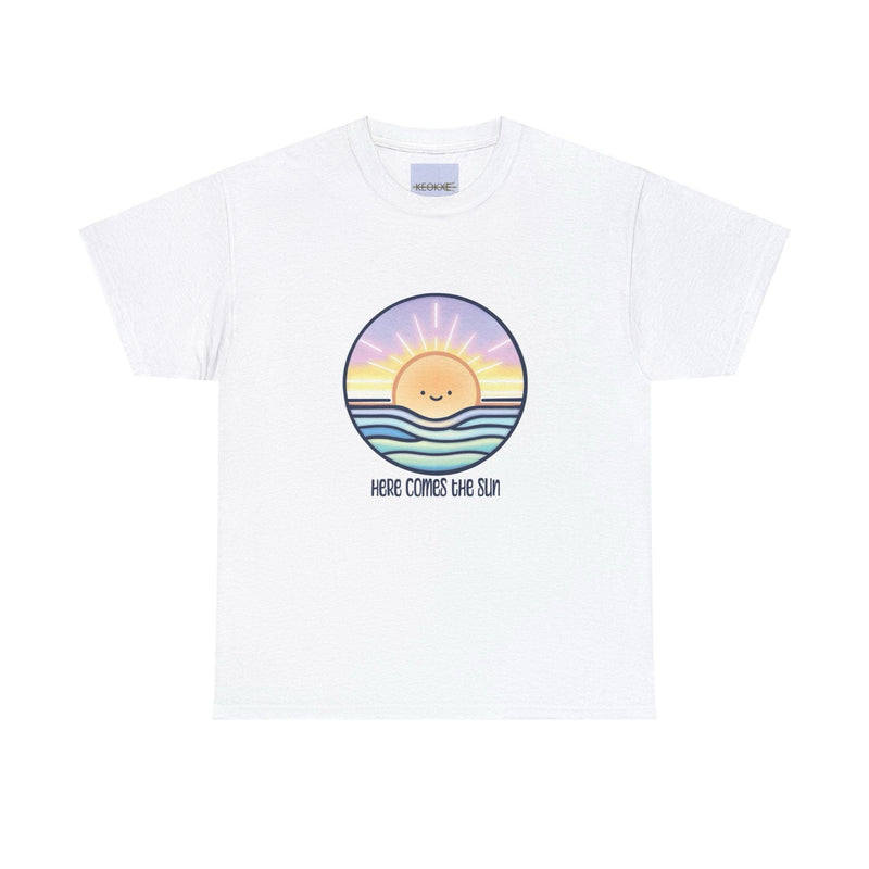 Here Comes the Sun T-Shirt | Smiling Cartoon Sun Tee