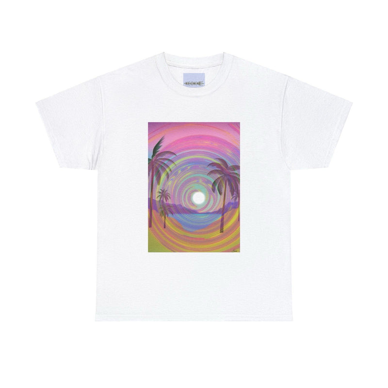 Psychedelic Seashore Beach T-Shirt | Trippy Ocean Tee