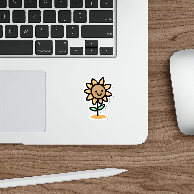 Sunflower Sticker – Waterproof Joyful Vinyl
