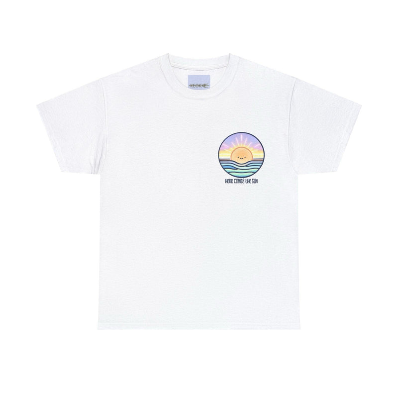 Here Comes the Sun T-Shirt | Smiling Cartoon Sun Tee