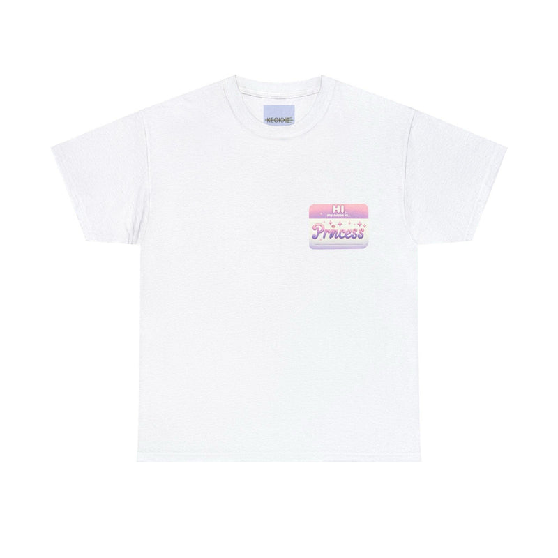 Hi, My Name Is Princess T-Shirt | Bold Pink Royal Tee