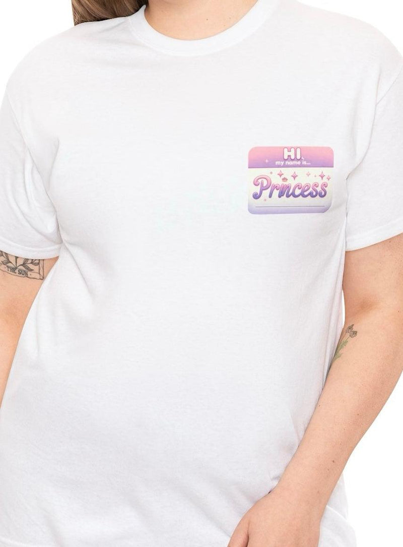 Hi, My Name Is Princess T-Shirt | Bold Pink Royal Tee