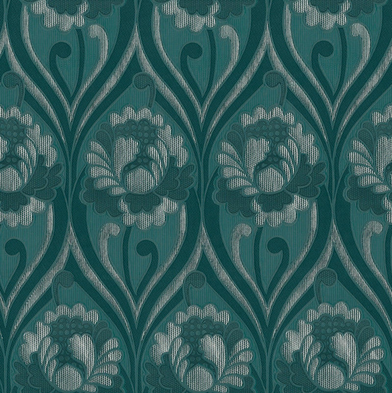 Vintage floral Damask Wallpaper