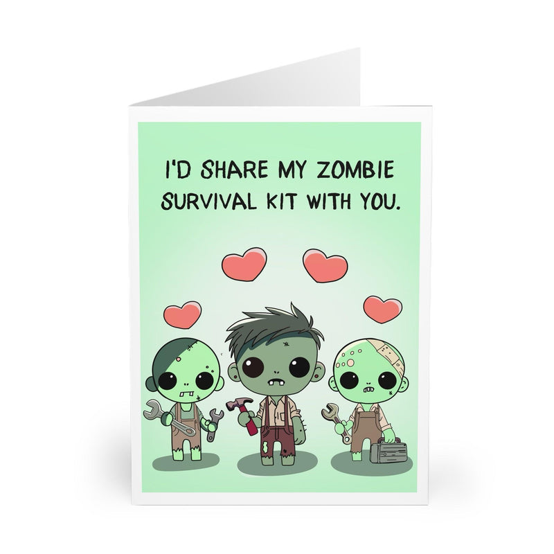 Zombie Survival Kit Card – Funny Love & Apocalypse Humor
