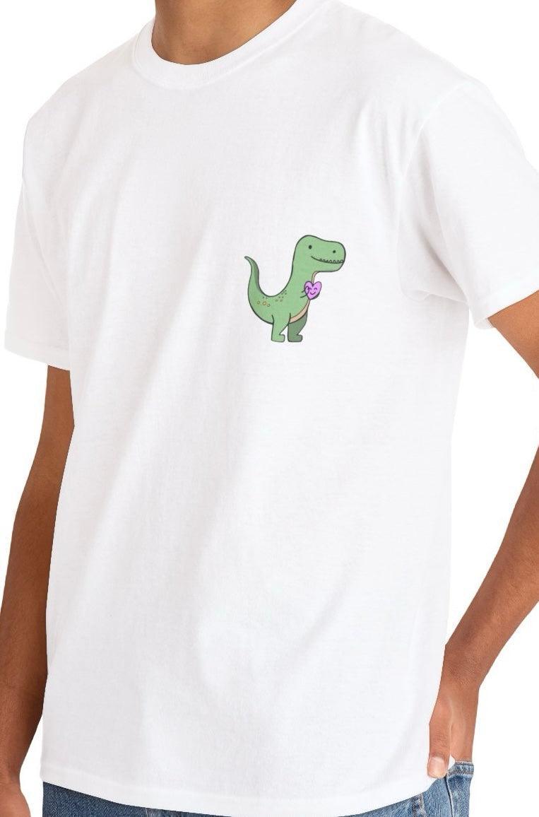 T-Rex with a Heart T-Shirt | Funny Dino Love Statement Tee