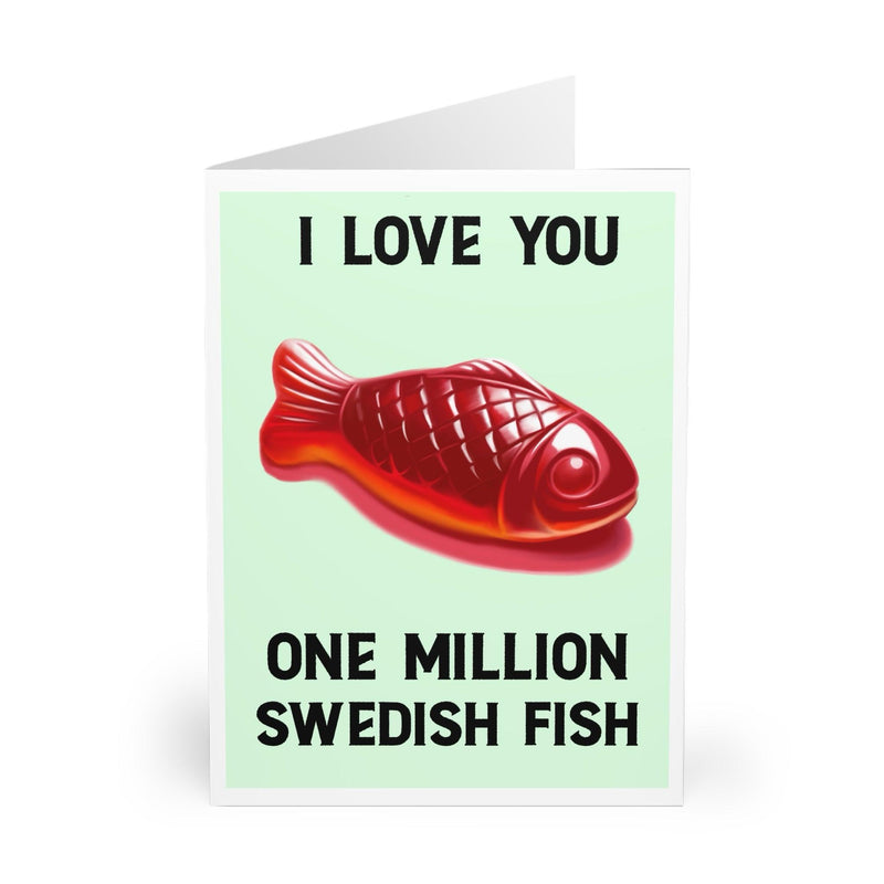 I Love You one million Swedish Fish Card