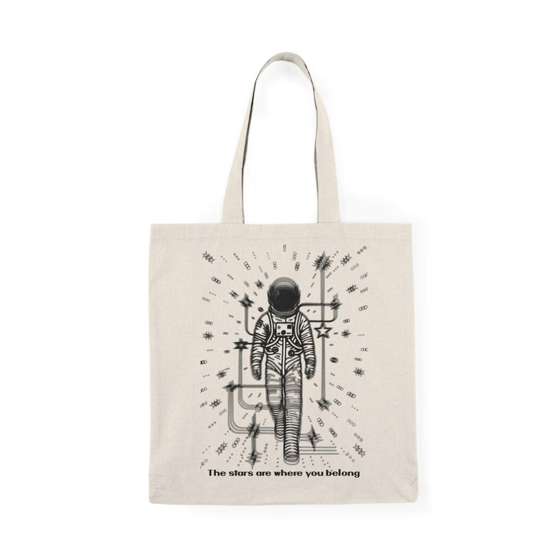 Stars Are Where You Belong Tote – Astronaut Cosmic Bag