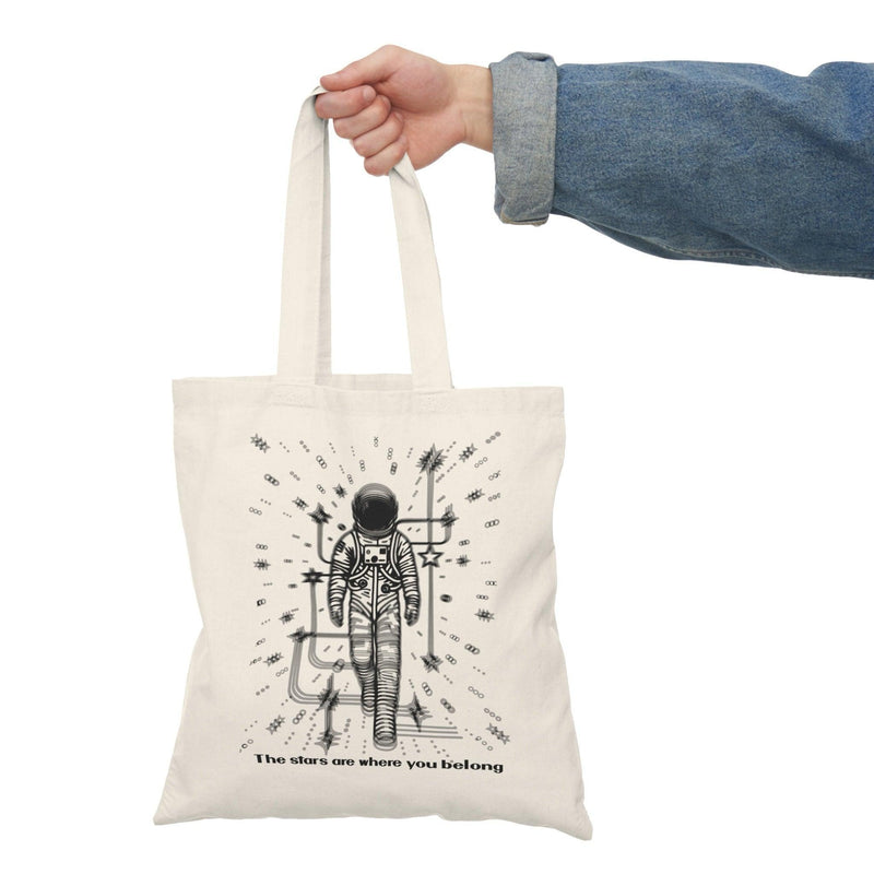 Stars Are Where You Belong Tote – Astronaut Cosmic Bag