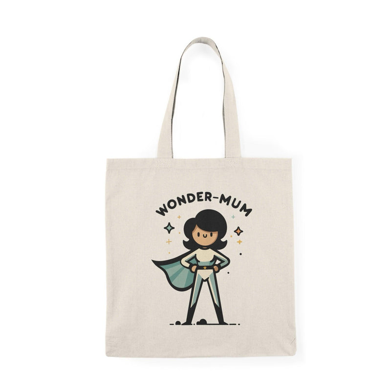 Wonder Mom Tote – Superhero Cotton Bag for Strong Mums