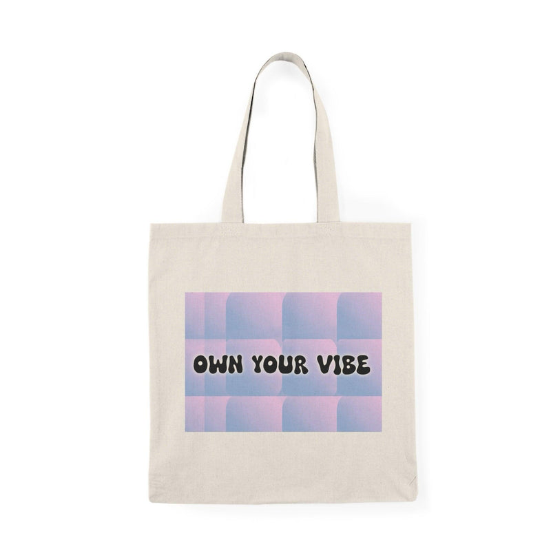 Own Your Vibe Tote – Colorful Cotton Bag