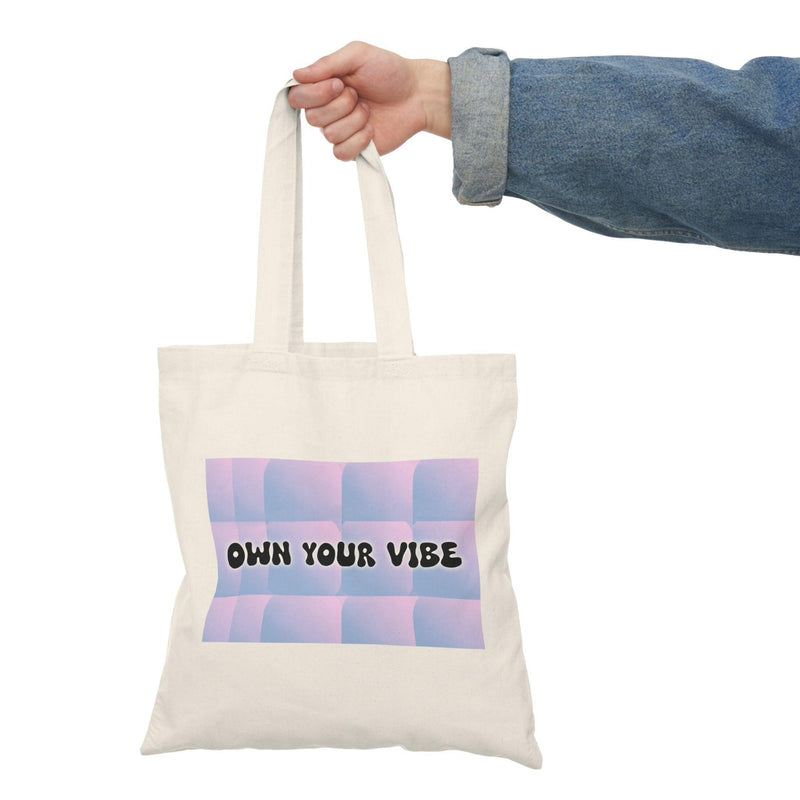 Own Your Vibe Tote – Colorful Cotton Bag