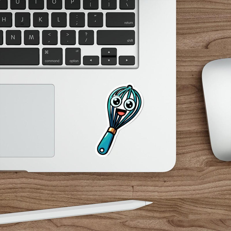 Cute Cartoon Whisk Sticker – Baking Vinyl Kitchen Decal