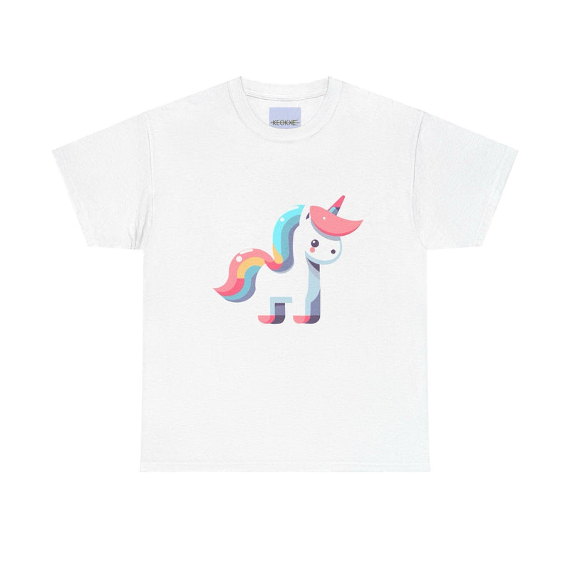 Minimalist Cartoon Unicorn T-Shirt | Whimsical Magic Tee
