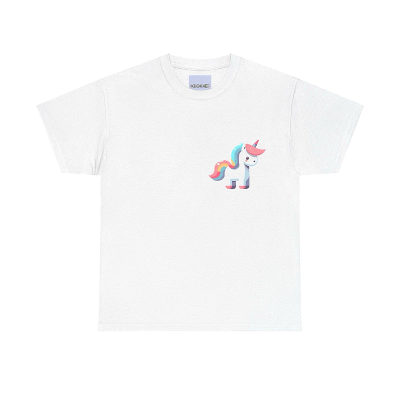 Minimalist Cartoon Unicorn T-Shirt | Whimsical Magic Tee