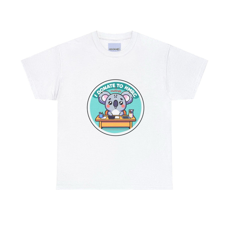 I Donate to HMRC Koala T-Shirt | Funny Tax Season Tee