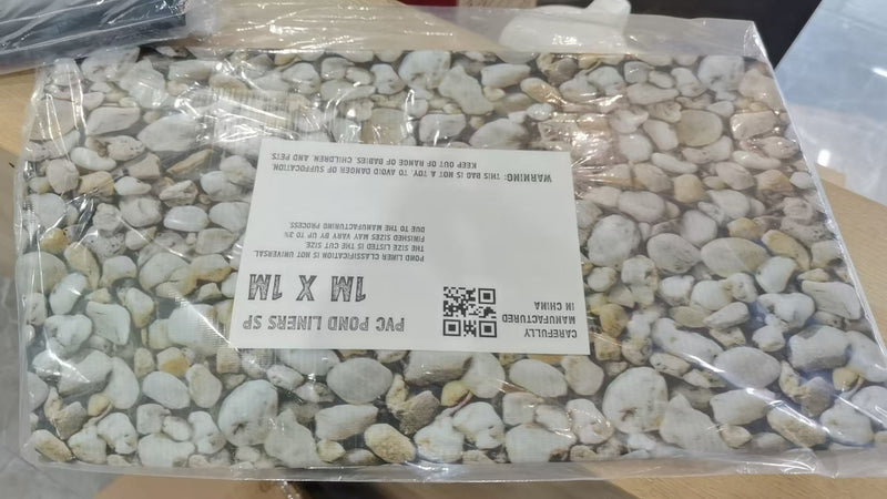 Small Pebble Print PVC 450gsm Pond Liner 5m x 6m