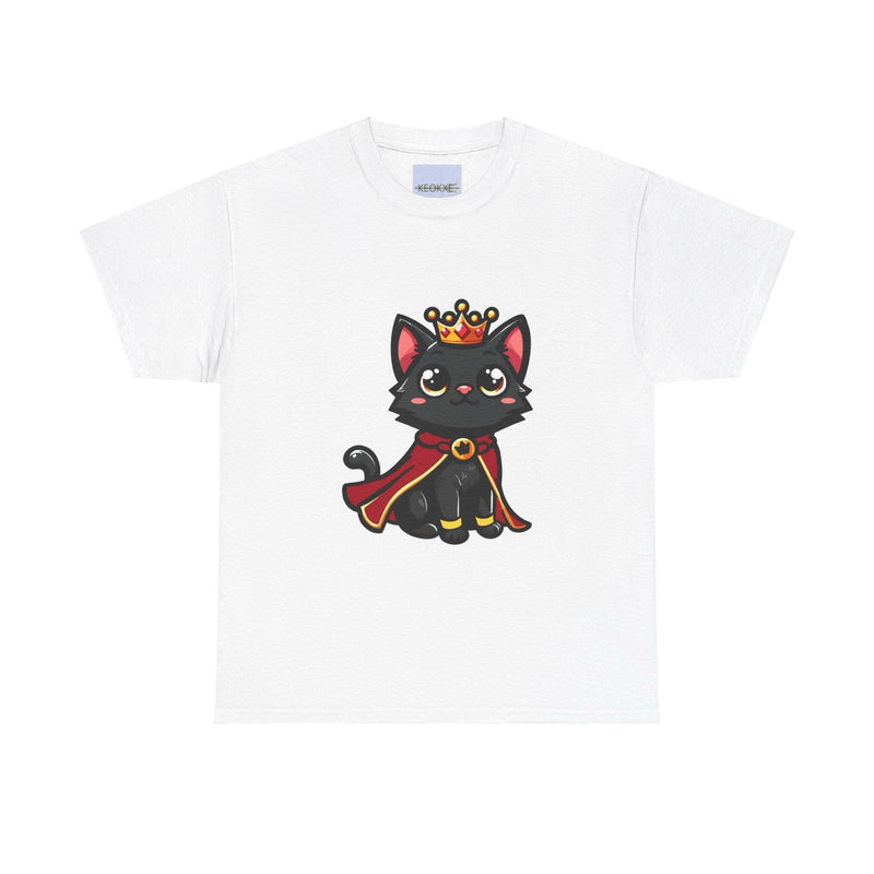 Regal Kitten T-Shirt – Cute Royal Black Cat Tee