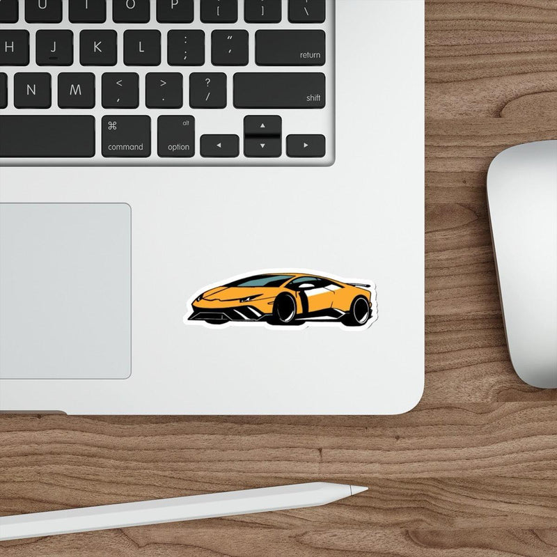 Minimalistic Lambo Sticker – Luxury Sports Car Vinyl Decal