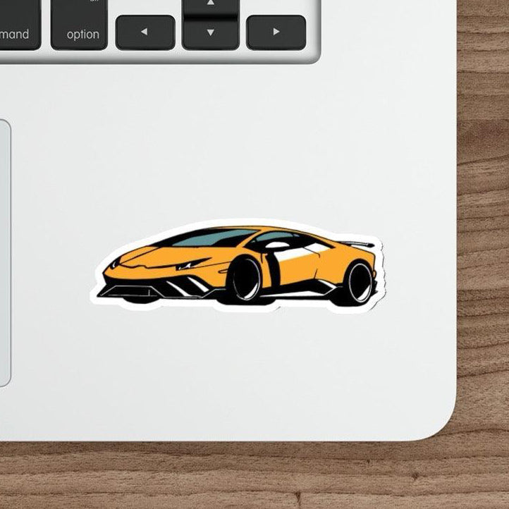 Minimalistic Lambo Sticker – Luxury Sports Car Vinyl Decal