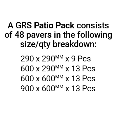 Indian Limestone Patio Pack Kadappa Black (84 Slabs - 15.2m2 per Pack)