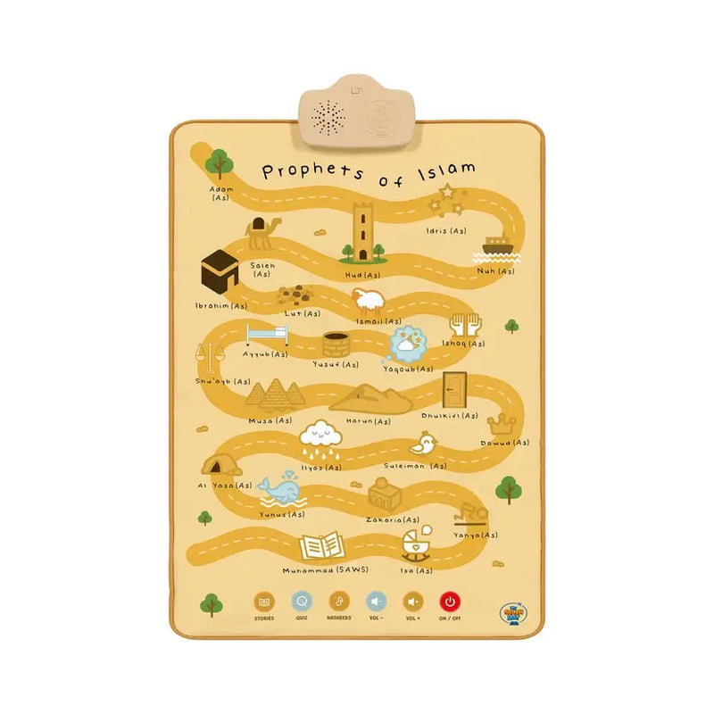 Prophets of Islam Interactive Audio Mat & Wall Art | Learn About the 25 Prophets Stories
