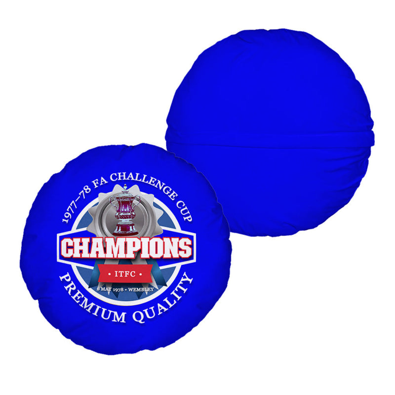 Ipswich FA Cup - Football Legends - Circle Cushion 14"