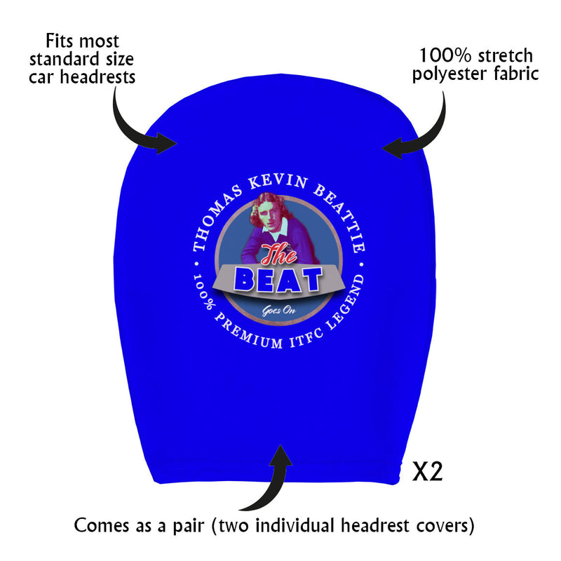Ipswich Kevin Beattie - Football Legends - Headrest Cover